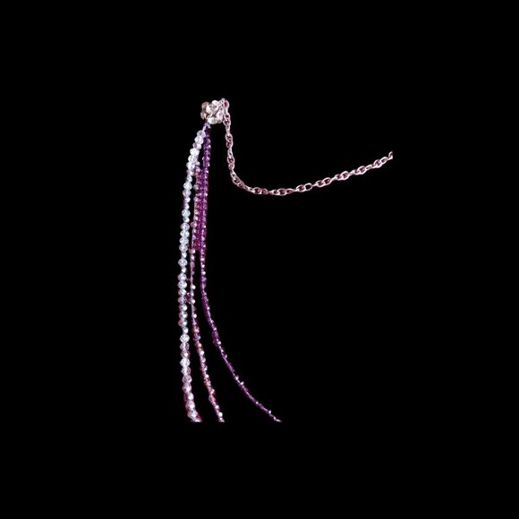 Sparkly, Beaded 3-Strand 40" Necklace - Picture 3 of 7